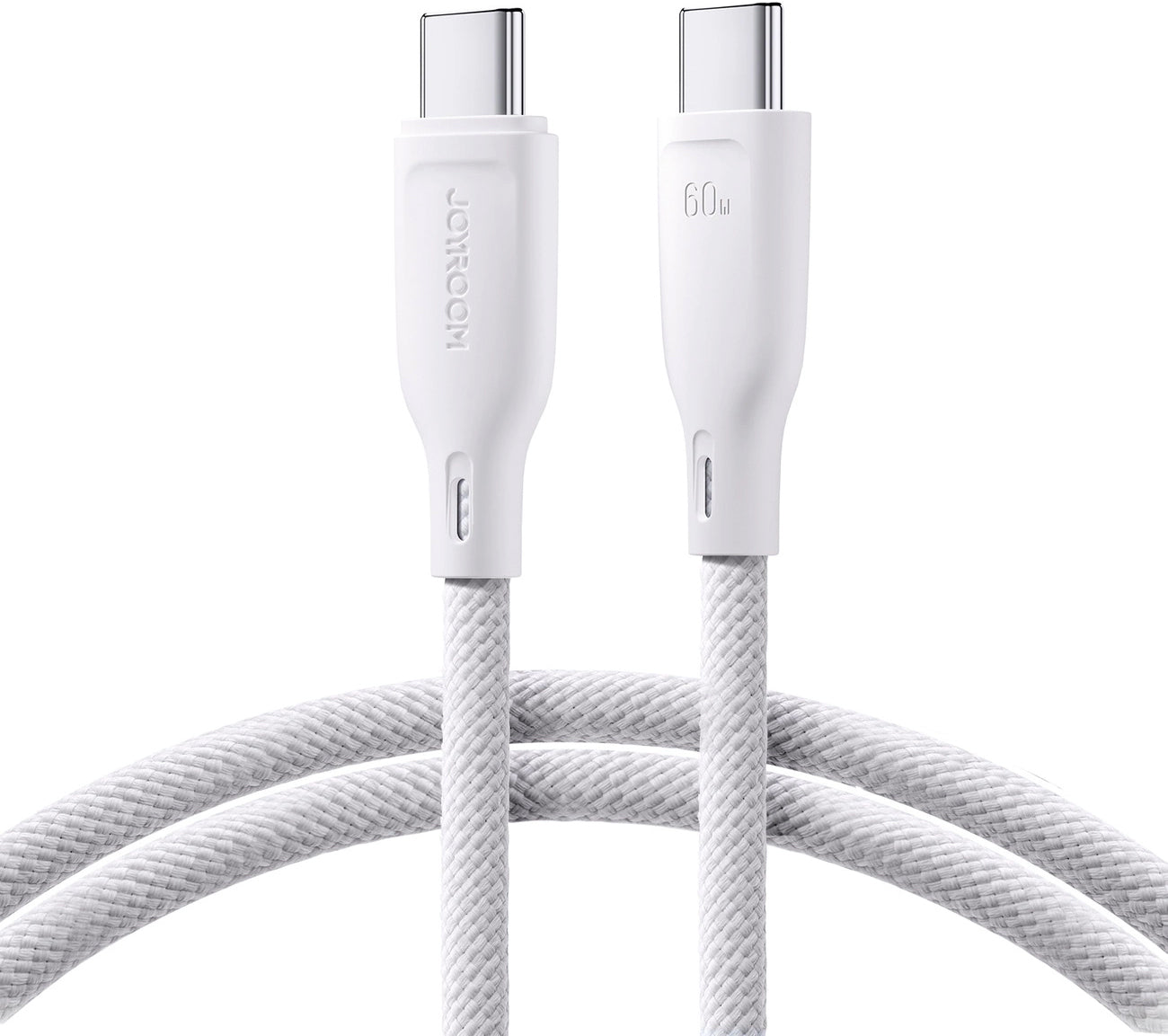 Cable de Datos y Carga USB-C - USB-C Joyroom Multi-Color S-A34, 60W, 1m, Blanco