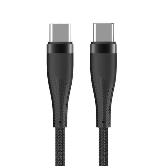 Cable de Datos y Carga USB-C - USB-C MaXlife MXUC-08, 60W, 1m, Negro