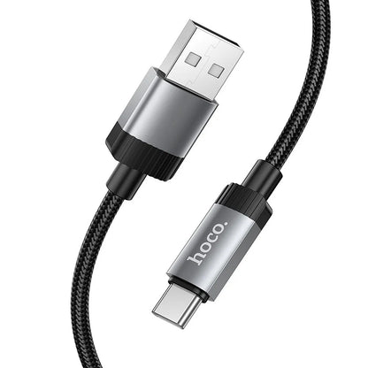 Cable de Datos y Carga USB-A - USB-C HOCO X117, 60W, 1m, Negro