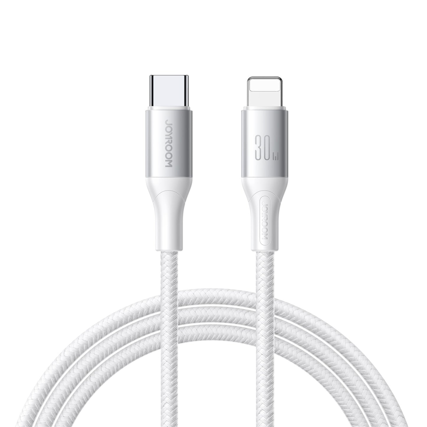 Cable de Datos y Carga USB-C - Lightning Joyroom S-A28 Flash, 30W, 1m, Blanco