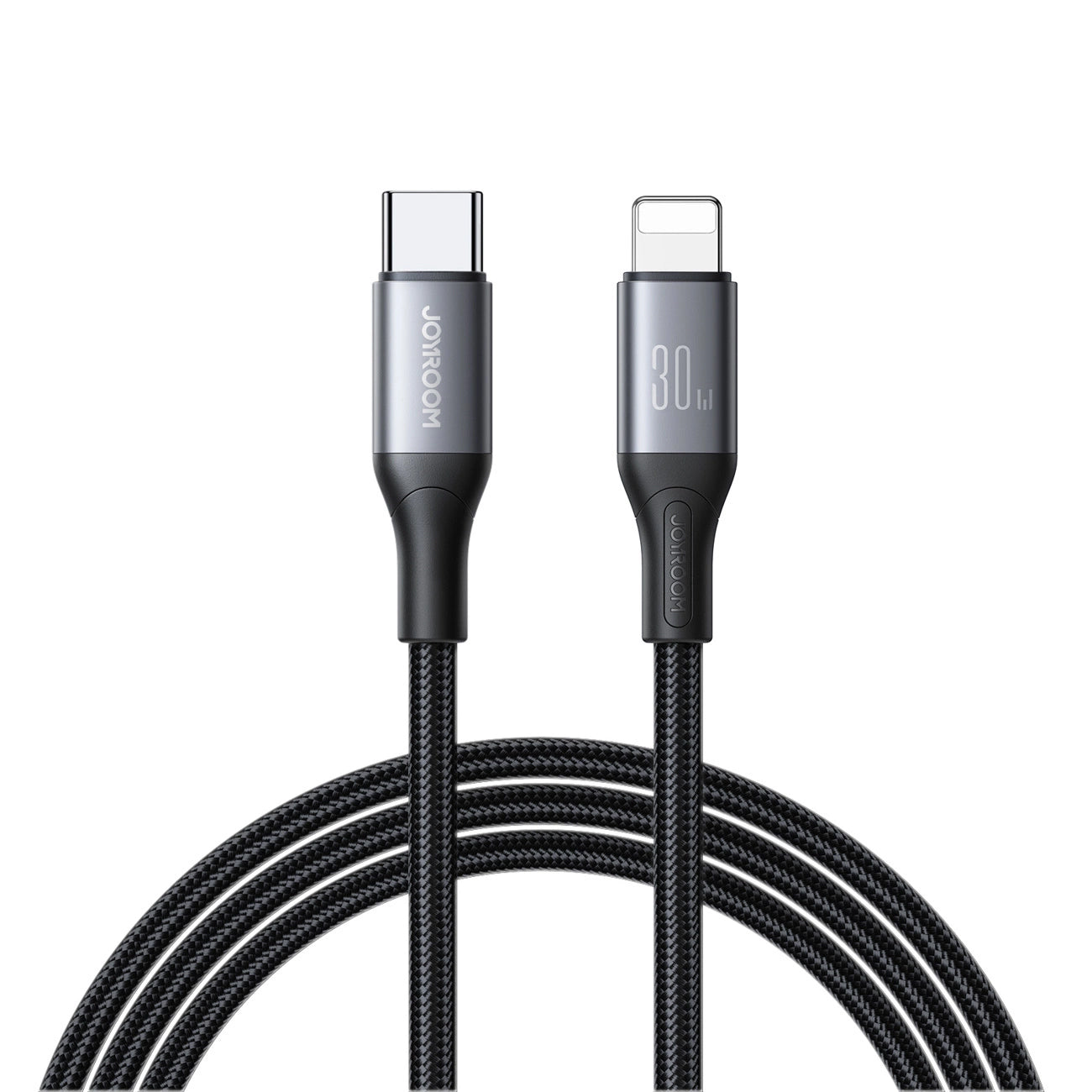 Cable de Datos y Carga USB-C - Lightning Joyroom S-A28 Flash, 30W, 1m, Negro