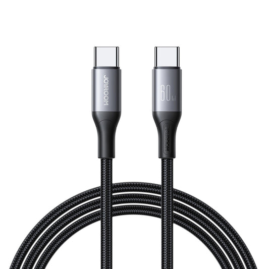 Cable de Datos y Carga USB-C - USB-C Joyroom S-A28 Flash, 60W, 1m, Negro