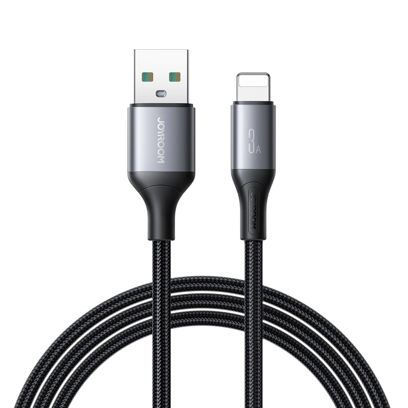 Cable de Datos y Carga USB-A - Lightning Joyroom S-A28 Flash, 18W, 2m, Negro