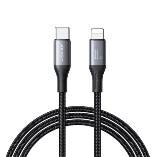 Cable de Datos y Carga USB-C - Lightning Joyroom S-A28 Flash, 30W, 2m, Negro