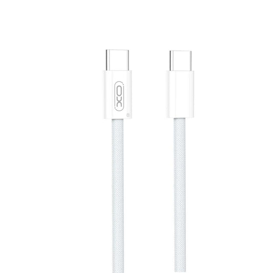 Cable de Datos y Carga USB-C - USB-C XO Design NB-Q260B, 60W, 1.5m, Blanco