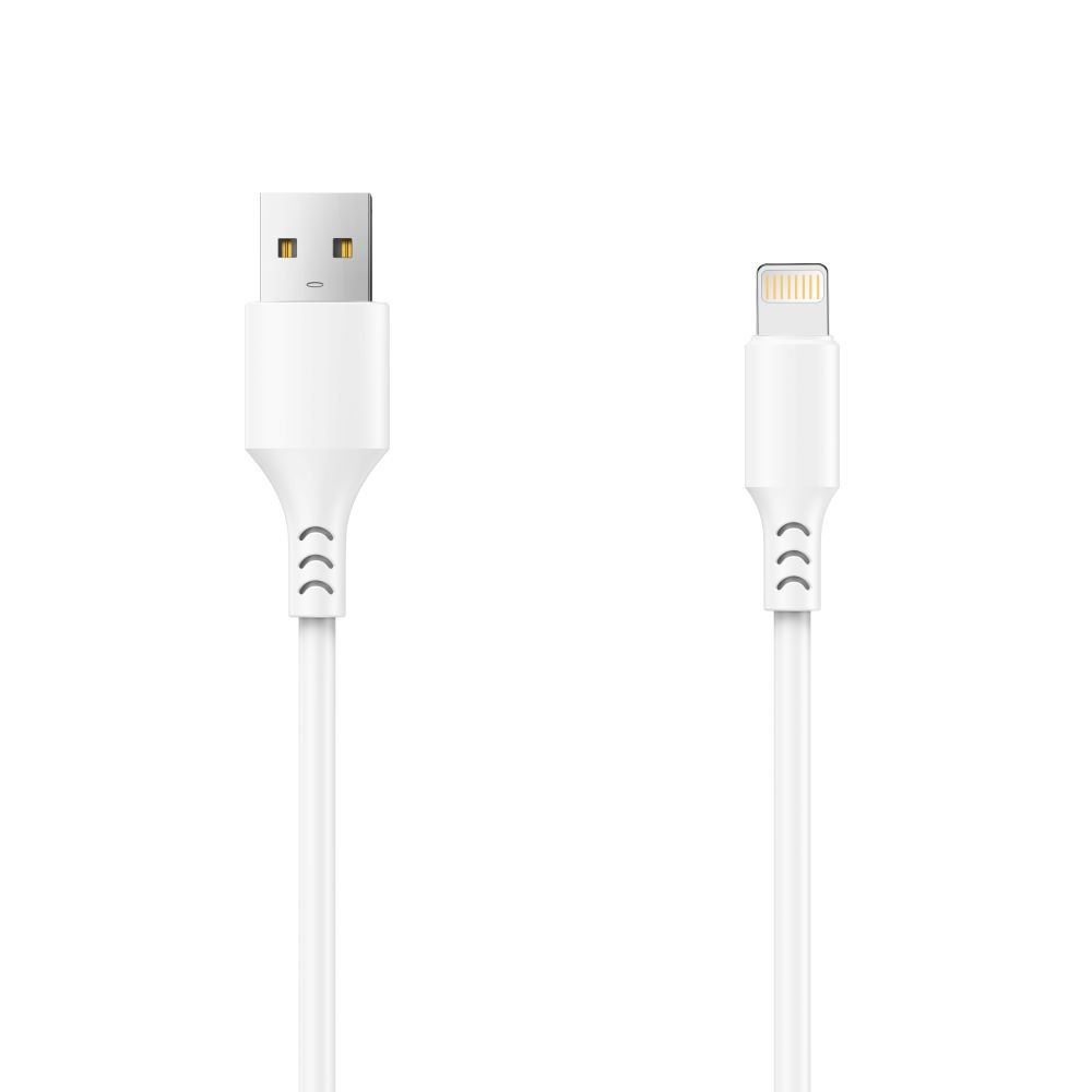 Cable de Datos y Carga USB-A - Lightning Setty, 18W, 1m, Blanco