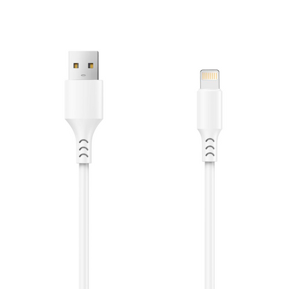 Cable de Datos y Carga USB-A - Lightning Setty, 18W, 1m, Blanco