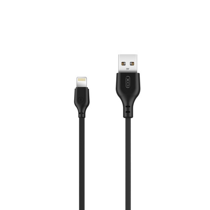 Cable de Datos y Carga USB-A - Lightning XO Design NB103, 18W, 1m, Negro