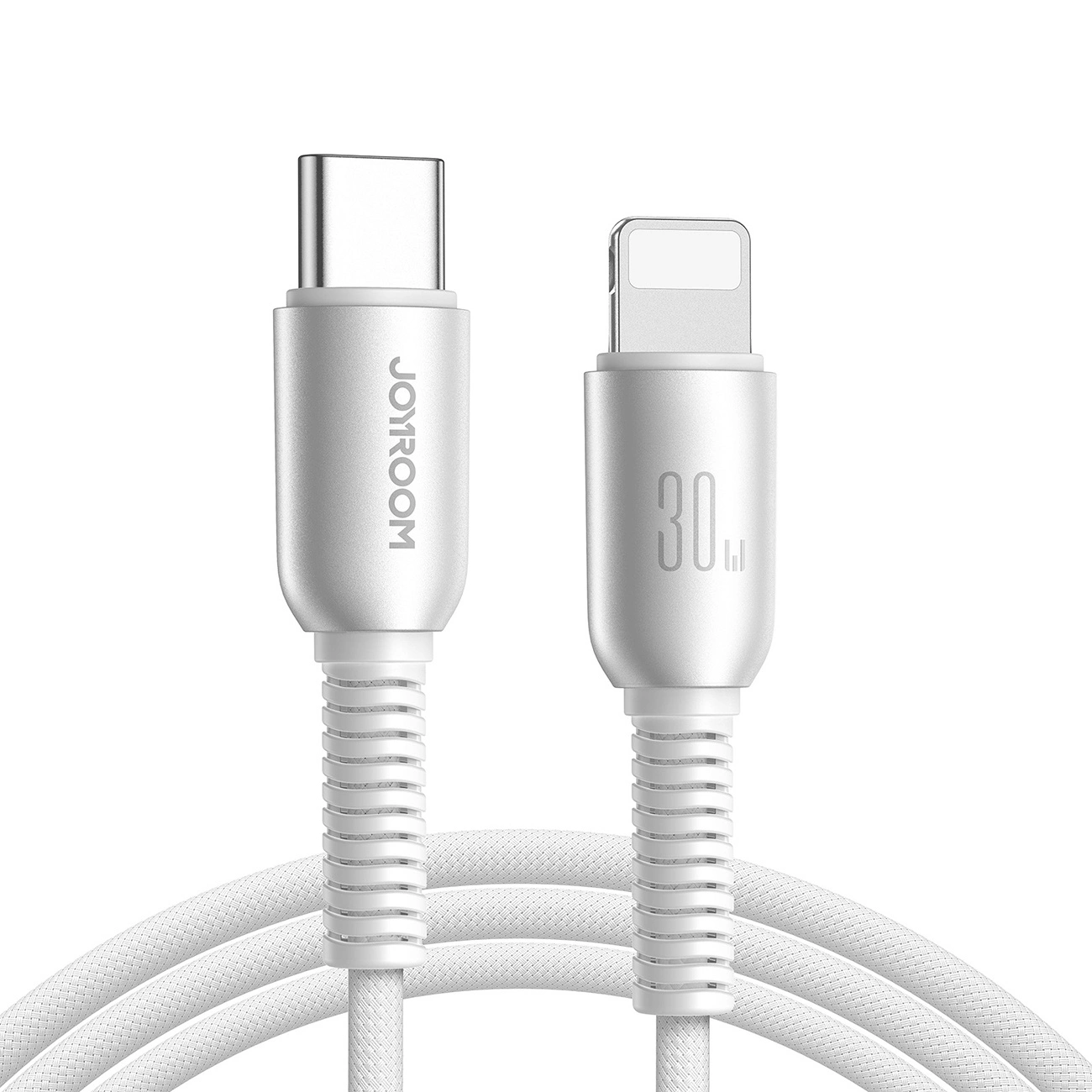 Cable de Datos y Carga USB-C - Lightning Joyroom S-A51, 30W, 1.2m, Gris