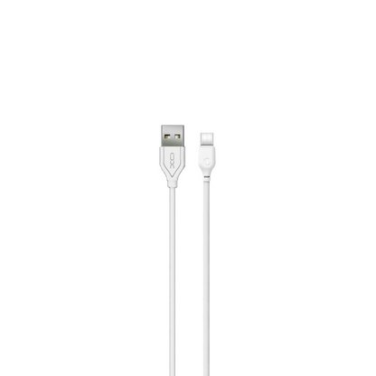Cable de Datos y Carga USB-A - USB-C XO Design NB103, 18W, 1m, Blanco