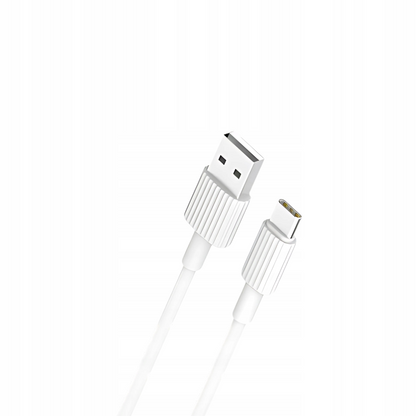 Cable de Datos y Carga USB-A - USB-C XO Design NB156, 60W, 1m, Blanco