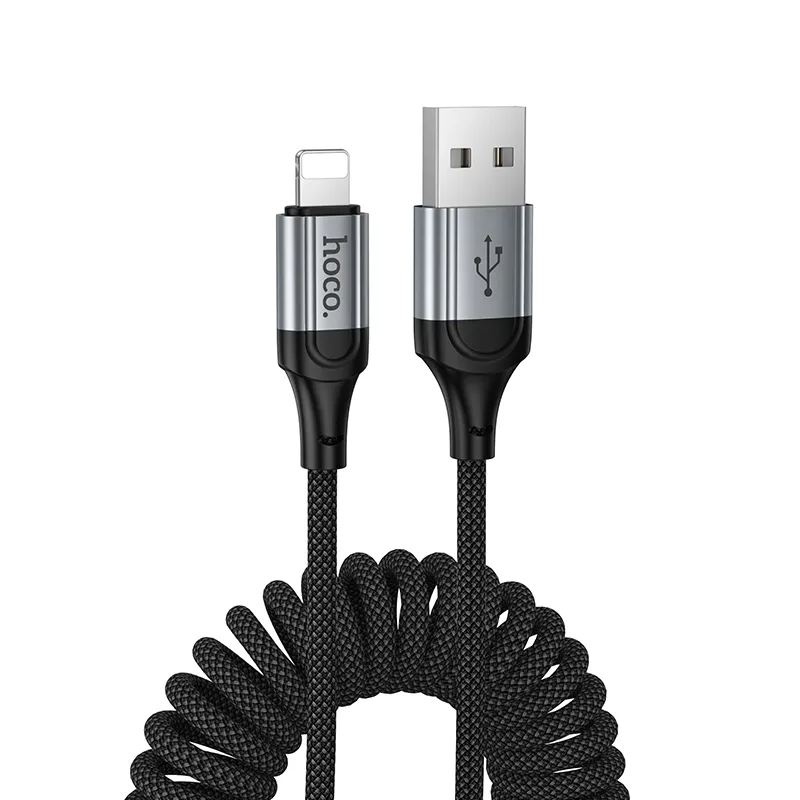 Cable de Datos y Carga USB-A - Lightning HOCO X121, 27W, 1.5m, Negro
