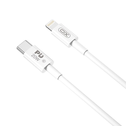 USB-C to Lightning Data and Charging Cable XO Design NB-Q189A, 20W, 1m, White
