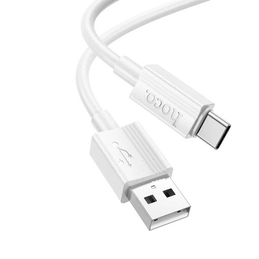 Cable de Datos y Carga USB-A - USB-C HOCO X107, 18W, 1m, Blanco