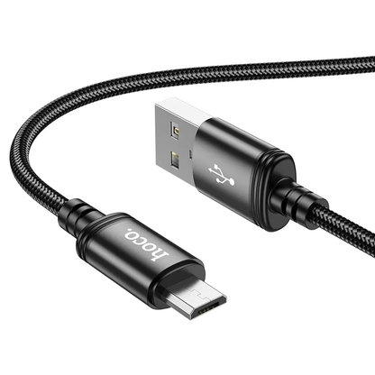 Cable de Datos y Carga USB-A - microUSB HOCO X89, 18W, 1m, Negro