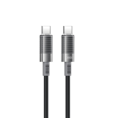 Cable de Datos y Carga USB-C - USB-C XO Design NB-Q282B, 60W, 1m, Negro
