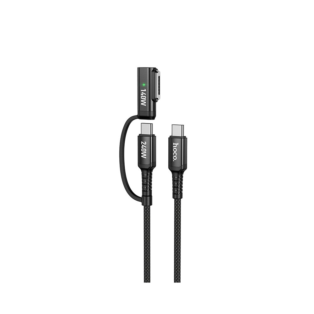 Cable de Carga HOCO U142, USB-C - USB-C / MagSafe 3, 240W, 1.8m, Negro