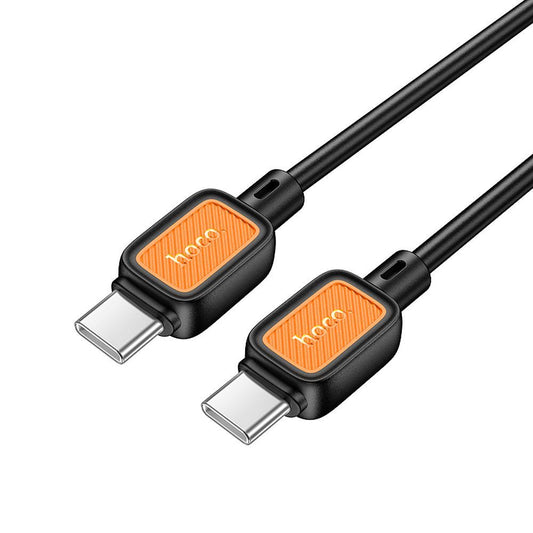 Cable de Datos y Carga USB-C - USB-C HOCO X108, 60W, 1m, Negro