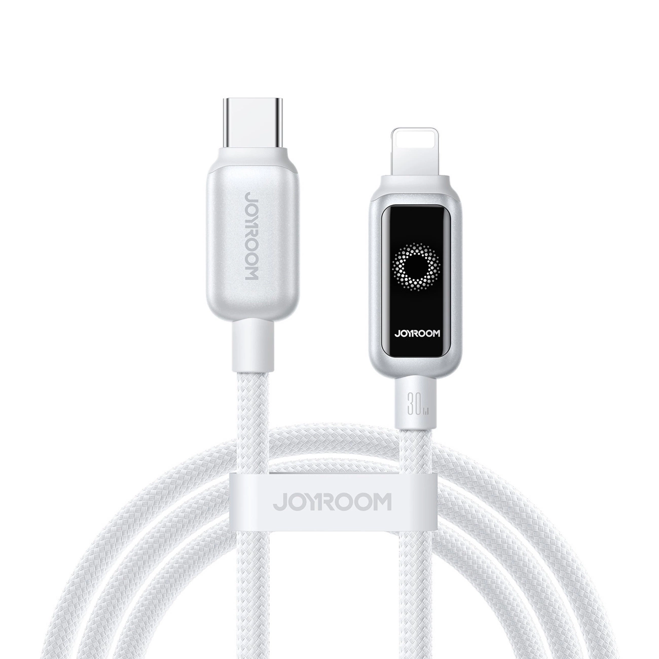 Cable de Datos y Carga USB-C - Lightning Joyroom S-A55 StarFlight Display, 30W, 1.2m, Blanco