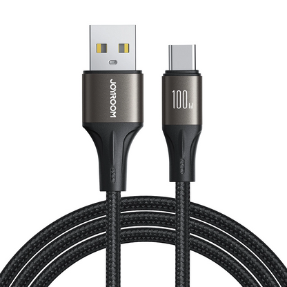 Cable de Datos y Carga USB-A - USB-C Joyroom S-A25 Light-Speed, 100W, 1.2m, Negro
