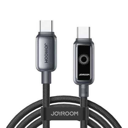 USB-C Data and Charging Cable - USB-C Joyroom S-A55 StarFlight Display, 100W, 1.2m, Black