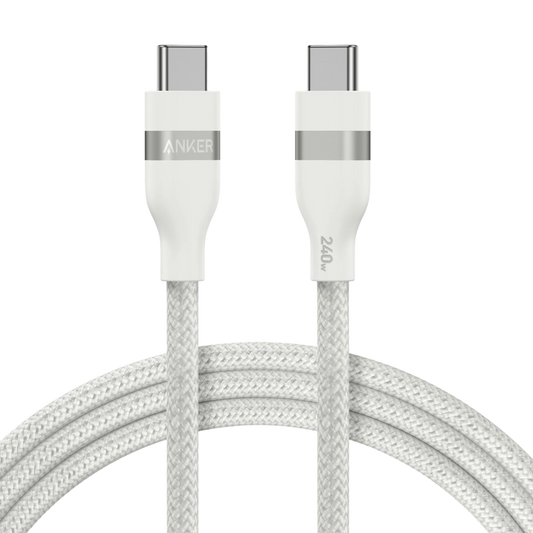 Cable de Datos y Carga USB-C - USB-C Anker, 240W, 1.8m, Blanco A82E2H22