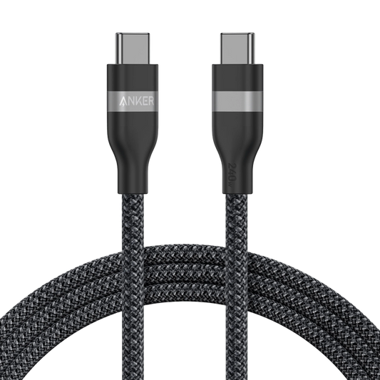 Cable de Datos y Carga USB-C - USB-C Anker, 240W, 1.8m, Negro A82E2H12
