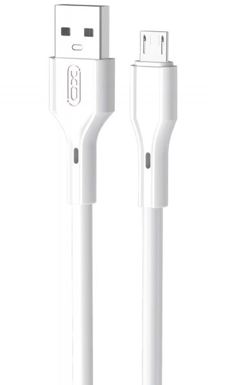 Cable de Datos y Carga USB-A - microUSB XO Design NB230, 18W, 1m, Blanco