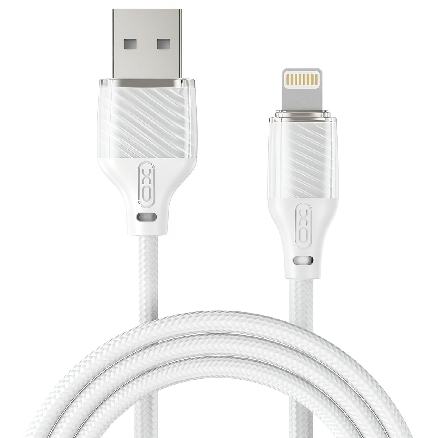 Cable de Datos y Carga USB-A - Lightning XO Design NB291, 18W, 1m, Blanco