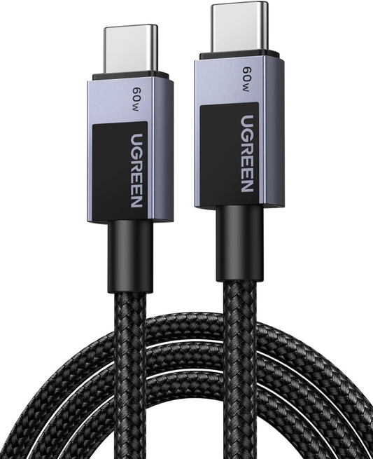 Cable de Datos y Carga USB-C - USB-C UGREEN L524, 60W, 2m, Gris