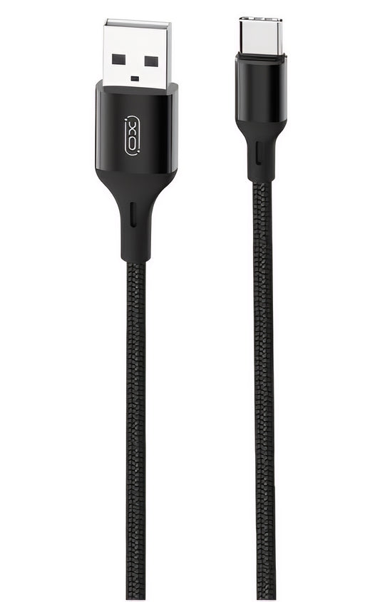 Cable de Datos y Carga USB-A - USB-C XO Design NB143, 18W, 2m, Negro