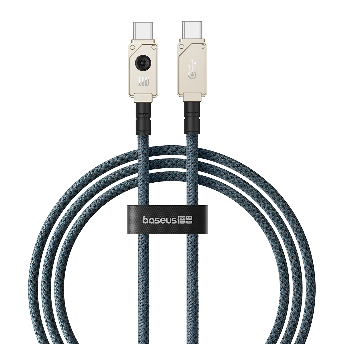 Cable de Datos y Carga USB-C - USB-C Baseus Unbreakable, 100W, 2m, Blanco P10355800221-01