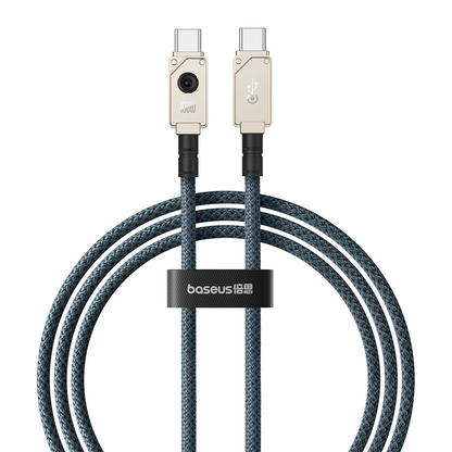 Cable de Datos y Carga USB-C - USB-C Baseus Unbreakable, 100W, 2m, Blanco P10355800221-01