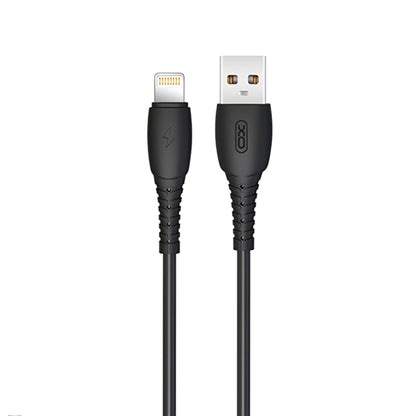 Cable de Datos y Carga USB-A - Lightning XO Design NB-P163, 18W, 1m, Negro