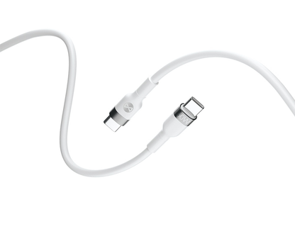 Cable de Datos y Carga USB-C - USB-C Forever Flexible, 60W, 2m, Blanco