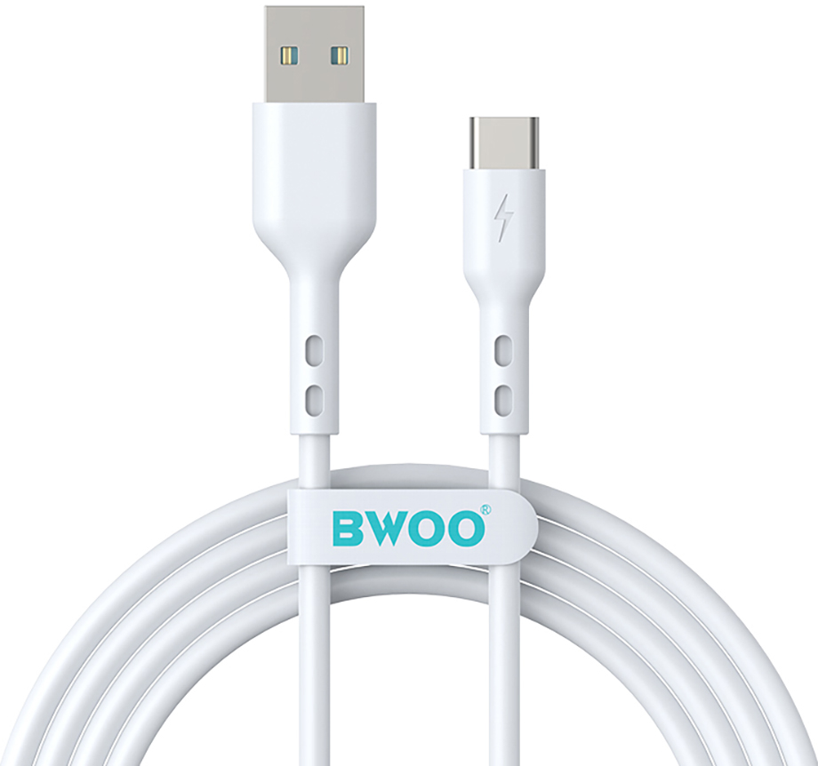 Cable de Datos y Carga USB-A - USB-C BWOO X172C, 60W, 1m, Blanco