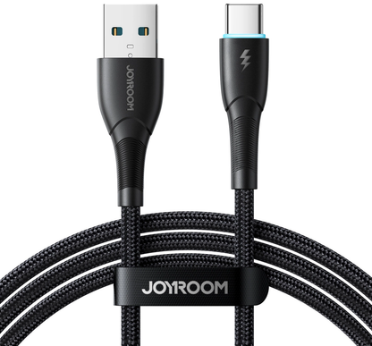Cable de Datos y Carga USB-A - USB-C Joyroom S-A32, 18W, 1m, Negro