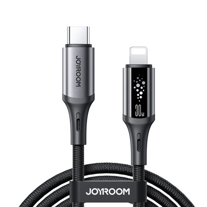 Cable de Datos y Carga USB-C - Lightning Joyroom S-A60 StarTalk, 30W, 1.2m, Negro