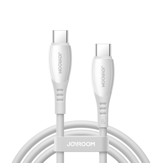 Cable de Datos y Carga USB-C - USB-C Joyroom S-A59 Vibrant, 60W, 1.2m, Blanco