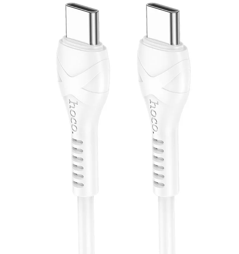 Cable de Datos y Carga USB-C - USB-C HOCO X37, 60W, 1m, Blanco