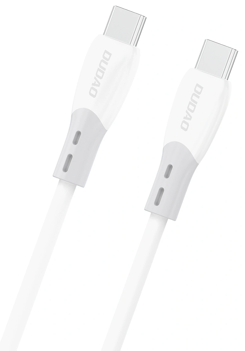 Cable de Datos y Carga USB-C - USB-C Dudao L25SC, 60W, 2m, Blanco