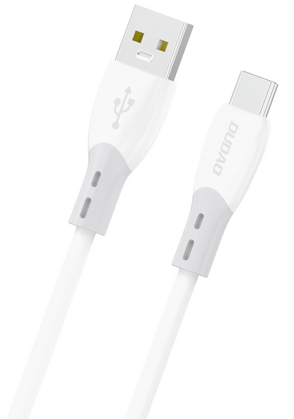 Cable de Datos y Carga USB-A - USB-C Dudao L25ST, 100W, 1m, Blanco