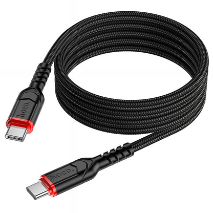 Cable de Datos y Carga USB-C - USB-C HOCO X59 Victory, 60W, 1m, Negro