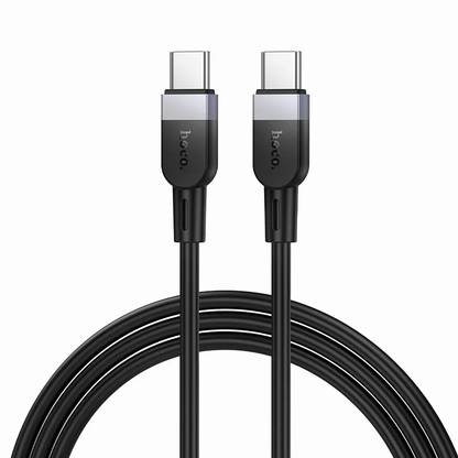 Cable de Datos y Carga USB-C - USB-C HOCO X109, 60W, 1m, Negro