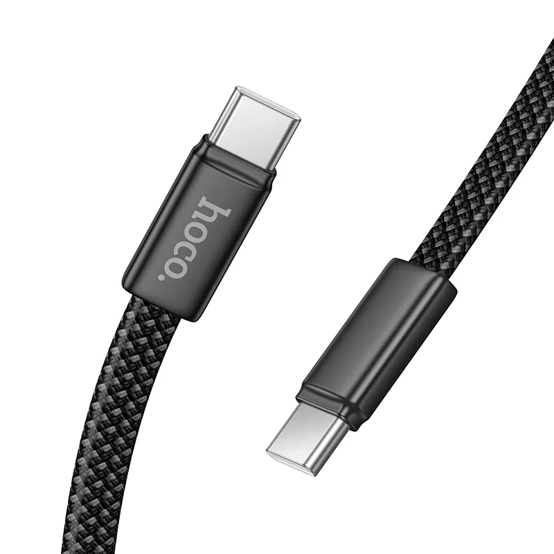 Cable de Datos y Carga USB-C - USB-C HOCO X125, 60W, 1m, Negro