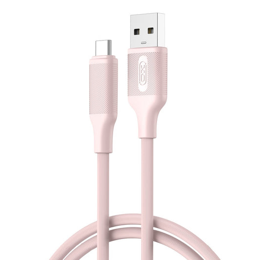 Cable de Datos y Carga USB-A - USB-C XO Design NB265, 18W, 1m, Rosa