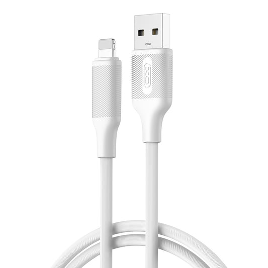 Cable de Datos y Carga USB-A - Lightning XO Design NB265, 12W, 1m, Blanco