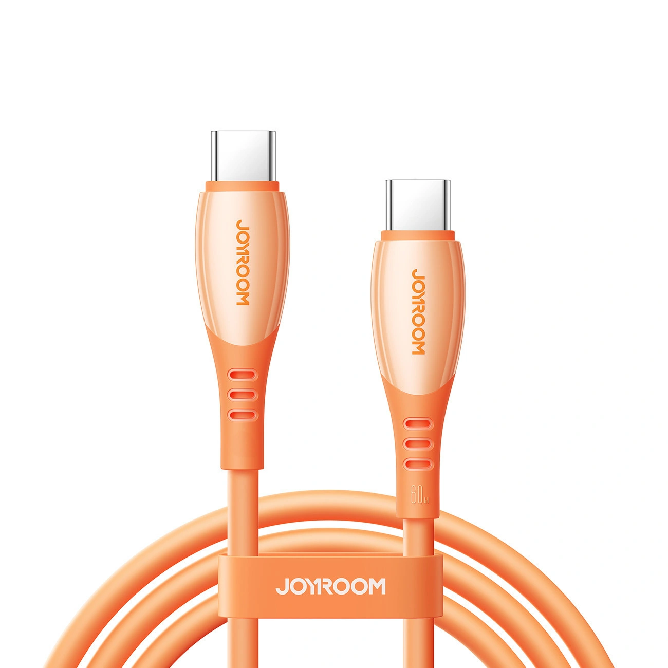 Cable de Datos y Carga USB-C - USB-C Joyroom S-A59 Vibrant, 60W, 1.2m, Naranja