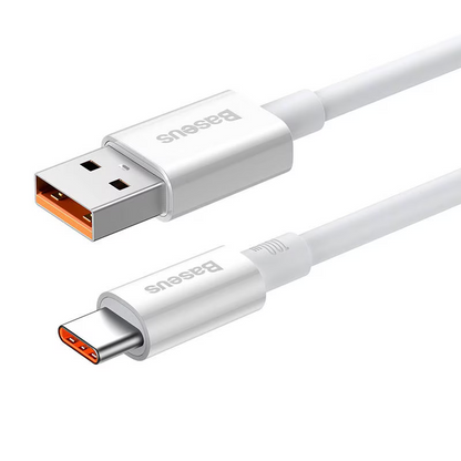 Cable de Datos y Carga USB-A - USB-C Baseus Superior Series, 100W, 1m, Blanco P10320102214-01