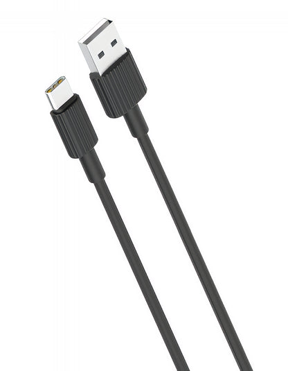 Cable de Datos y Carga USB-A - USB-C XO Design NB156, 18W, 1m, Negro